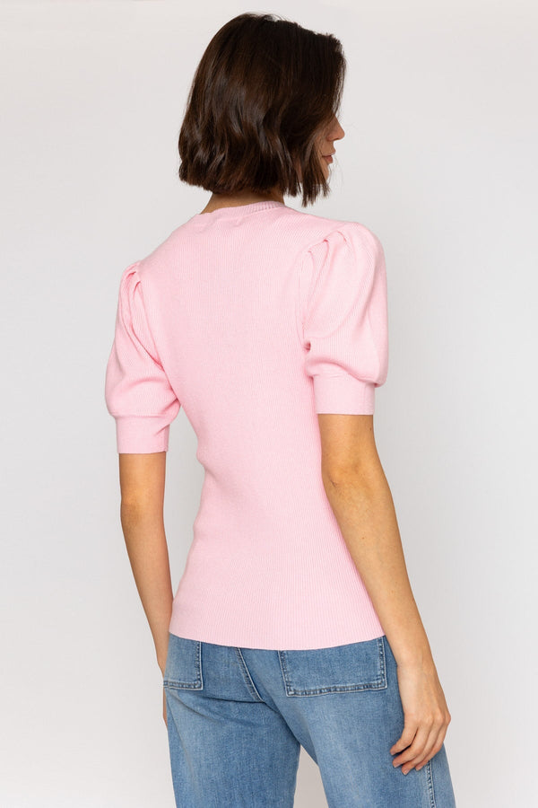 Carraig Donn 26Ss Heart Button Knit Pink