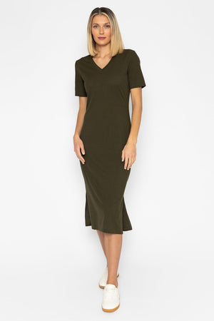 Carraig Donn 26Ss Jersey T-Shirt Dress Khaki