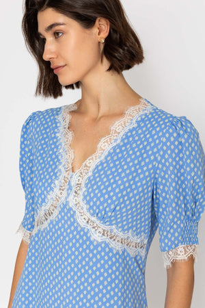 Carraig Donn 26Ss Lace Detail Dress Blue