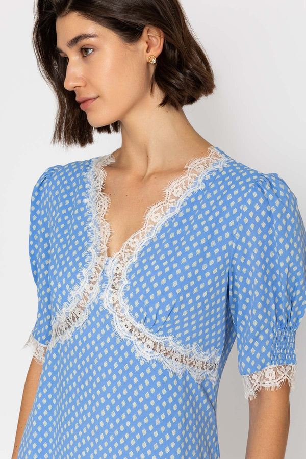 Carraig Donn 26Ss Lace Detail Dress Blue