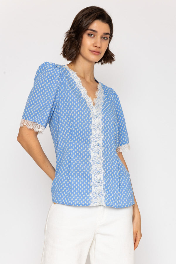 Carraig Donn 26Ss Lace Detail Top