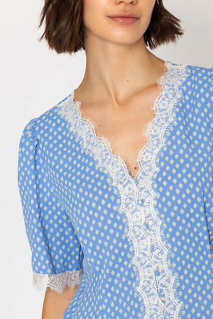Carraig Donn 26Ss Lace Detail Top