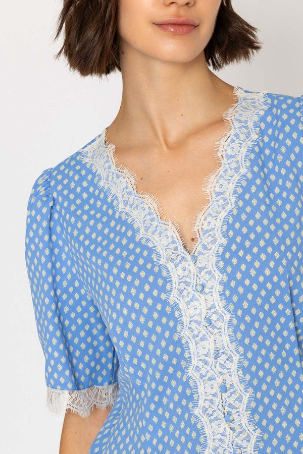 Carraig Donn 26Ss Lace Detail Top