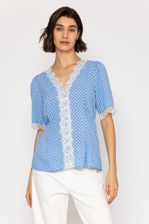 Carraig Donn 26Ss Lace Detail Top