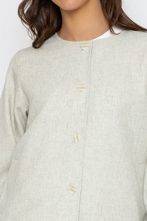 Carraig Donn 26Ss Linen Blend Bomber Jacket