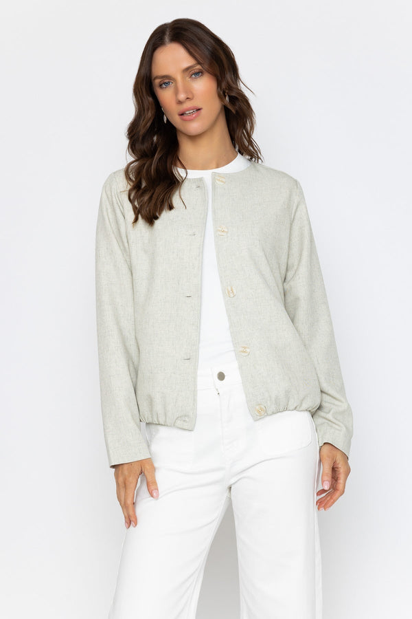 Carraig Donn 26Ss Linen Blend Bomber Jacket