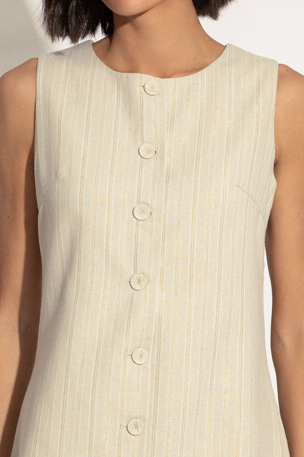 Carraig Donn 26Ss Linen Blend Lurex Dress