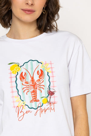 Carraig Donn 26Ss Lobster Print T-Shirt