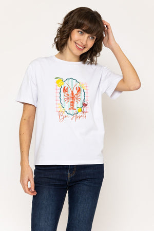 Carraig Donn 26Ss Lobster Print T-Shirt