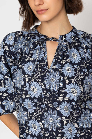 Carraig Donn 26Ss Printed Top With Sleeve Detail