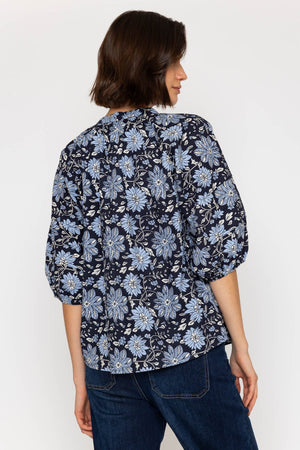 Carraig Donn 26Ss Printed Top With Sleeve Detail
