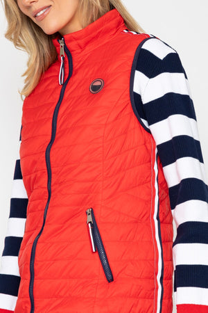 Carraig Donn 26Ss Quilted Gilet With Tape Detail
