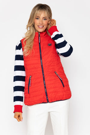 Carraig Donn 26Ss Quilted Gilet With Tape Detail