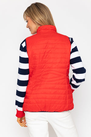 Carraig Donn 26Ss Quilted Gilet With Tape Detail