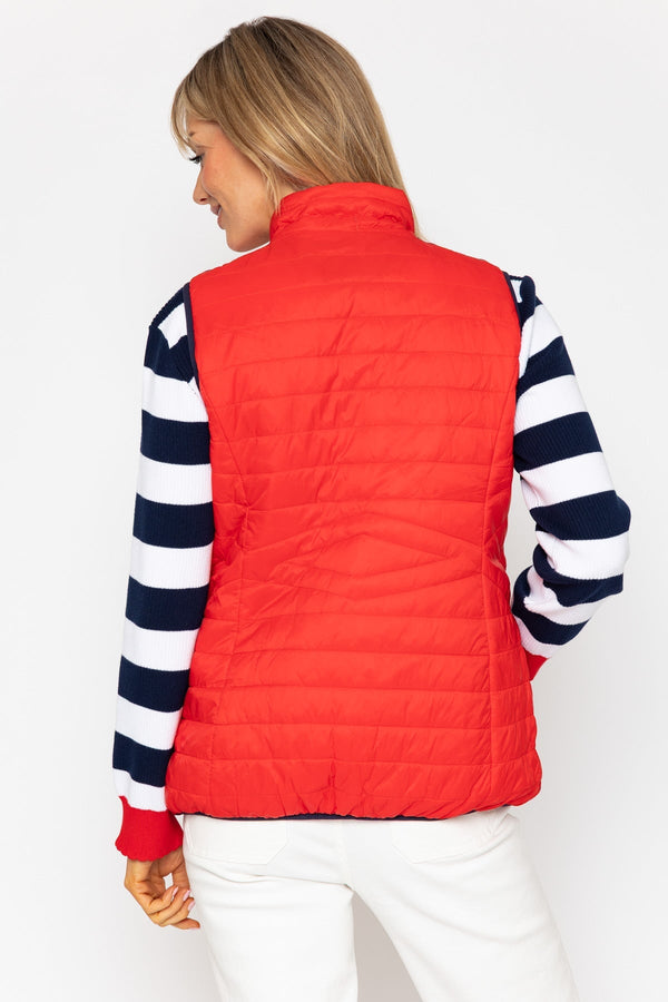 Carraig Donn 26Ss Quilted Gilet With Tape Detail