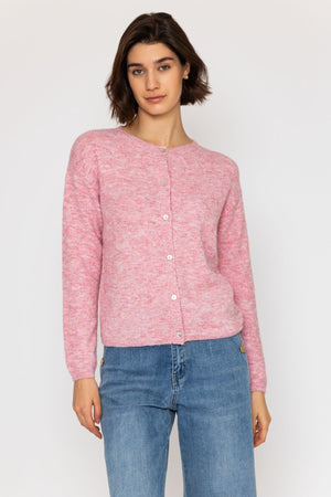 Carraig Donn 26Ss Recycled Yarn Cardi Pink