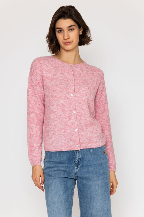 Pink Yarn Knit Cardigan