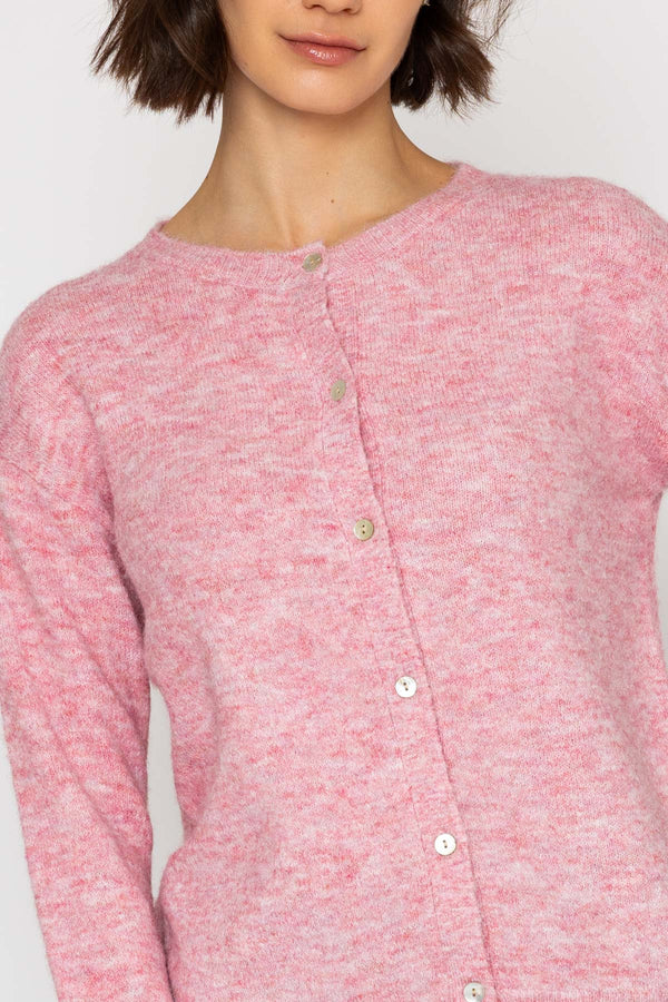 Carraig Donn 26Ss Recycled Yarn Cardi Pink