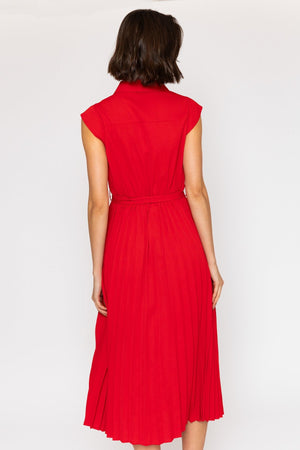 Carraig Donn 26Ss Scallop Edge Pleated Dress