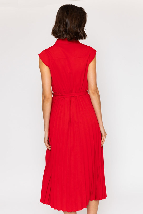Carraig Donn 26Ss Scallop Edge Pleated Dress