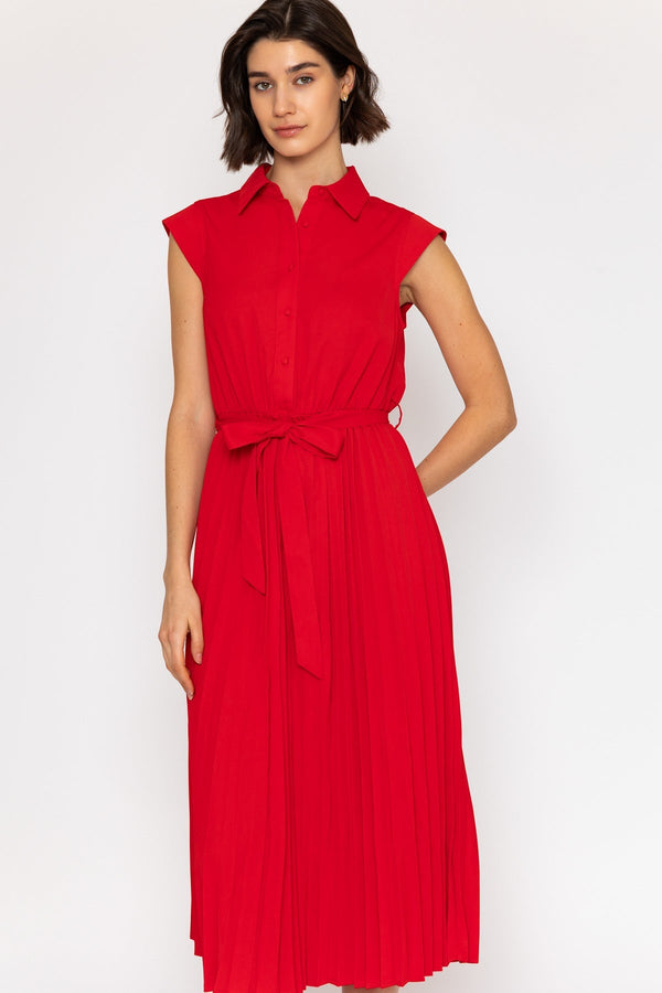 Carraig Donn 26Ss Scallop Edge Pleated Dress