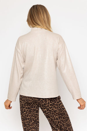 Carraig Donn 26Ss Scarf Detail Turtleneck Top