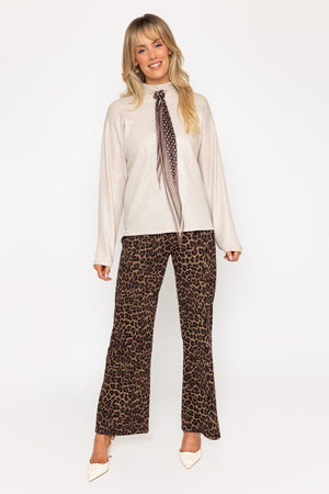 Carraig Donn 26Ss Scarf Detail Turtleneck Top