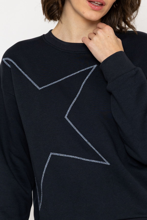 Carraig Donn 26Ss Star Embrodered Sweatshirt