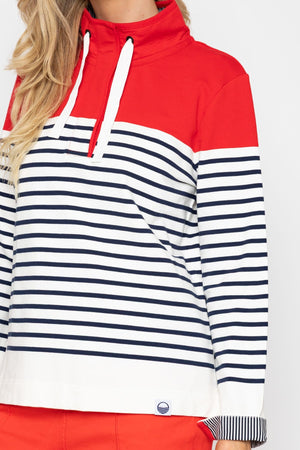 Carraig Donn 26Ss Stripe Colourblock Sweatshirt