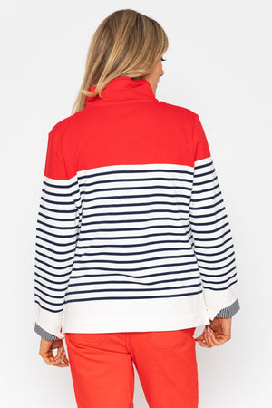 Carraig Donn 26Ss Stripe Colourblock Sweatshirt