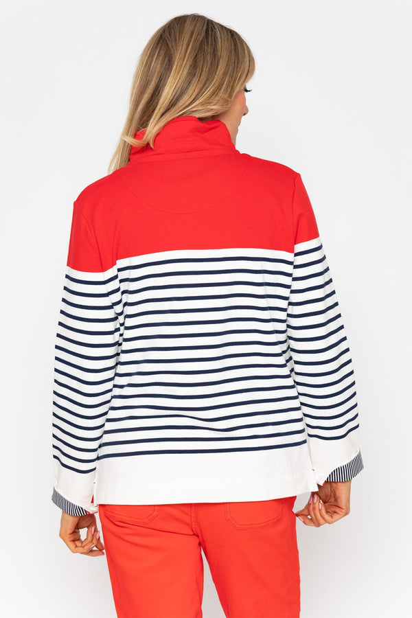 Carraig Donn 26Ss Stripe Colourblock Sweatshirt