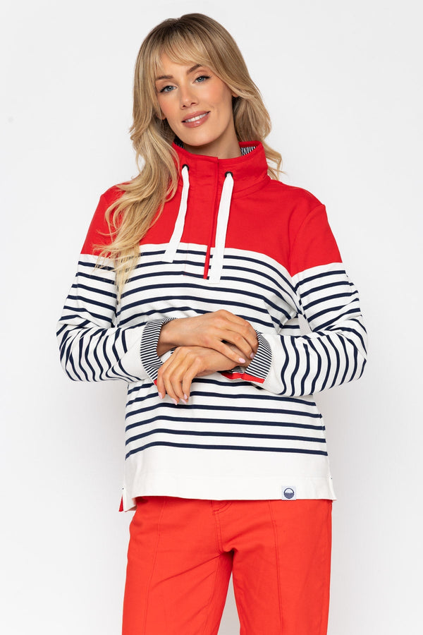 Carraig Donn 26Ss Stripe Colourblock Sweatshirt