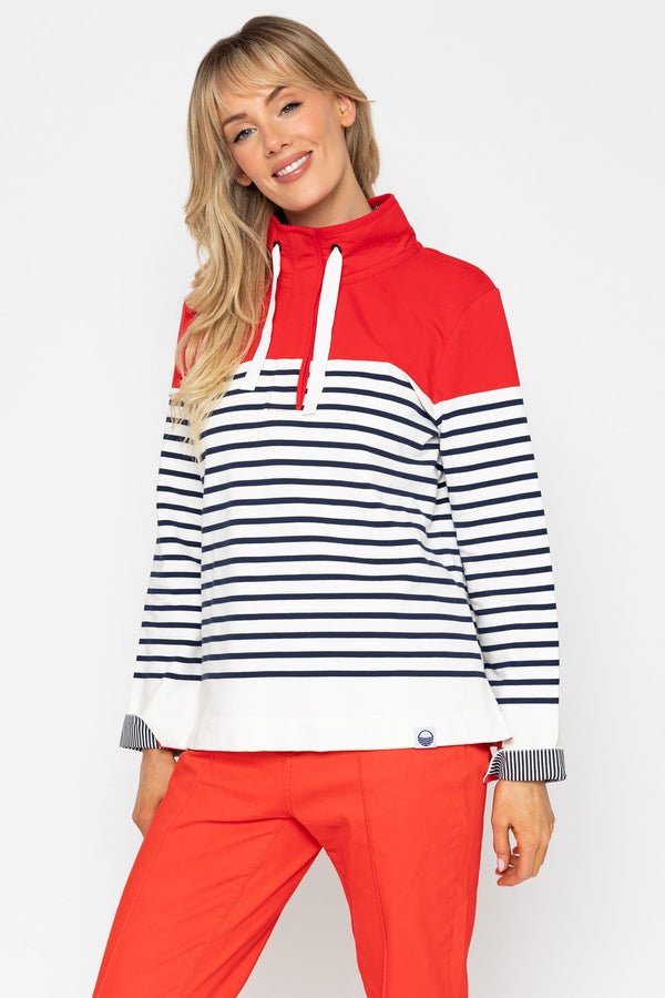 Carraig Donn 26Ss Stripe Colourblock Sweatshirt