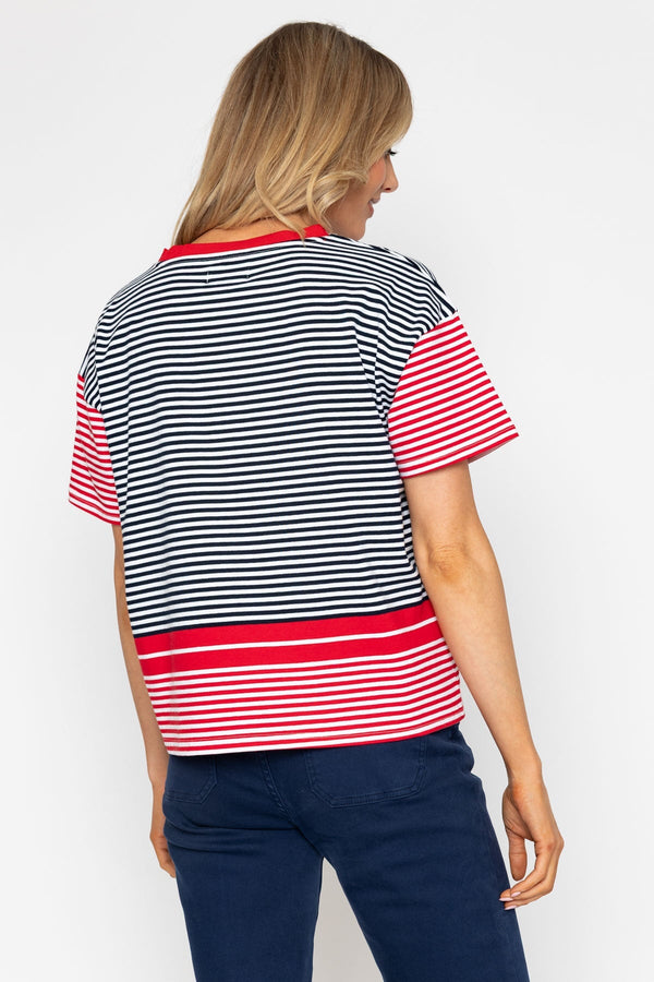 Carraig Donn 26Ss Stripe T Shirt With Pocket