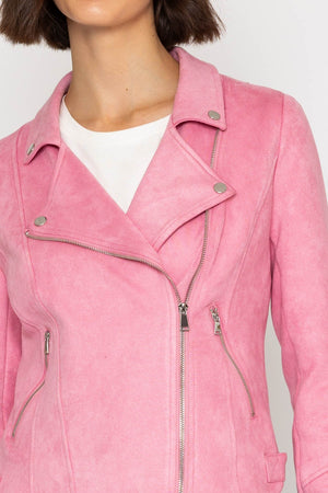 Carraig Donn 26Ss Suedette Biker Pink
