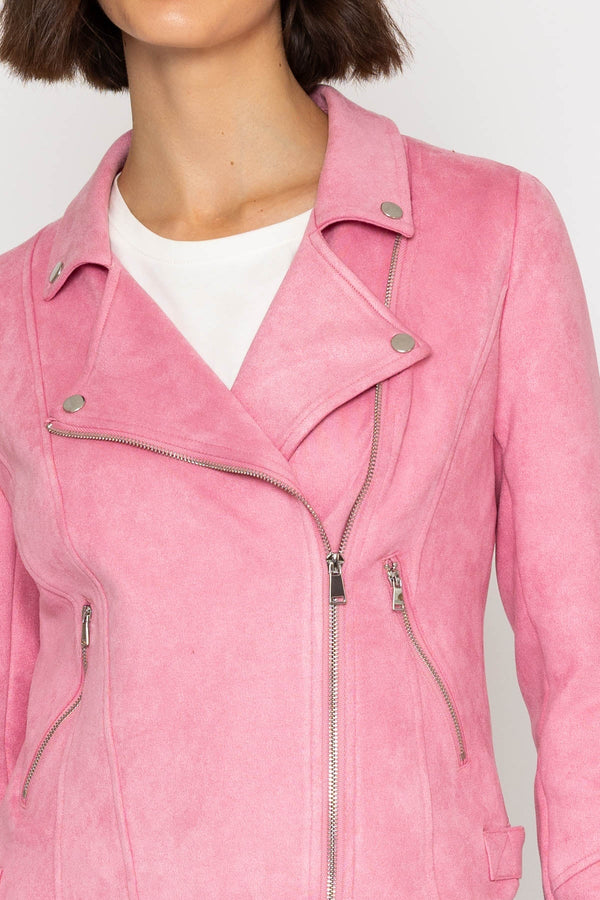 Carraig Donn 26Ss Suedette Biker Pink