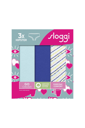 Carraig Donn 3 Pack Blue Go Crush Hipster Briefs