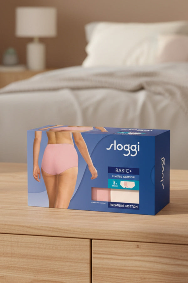Carraig Donn 3 Pack Pink Basic+ Maxi Briefs