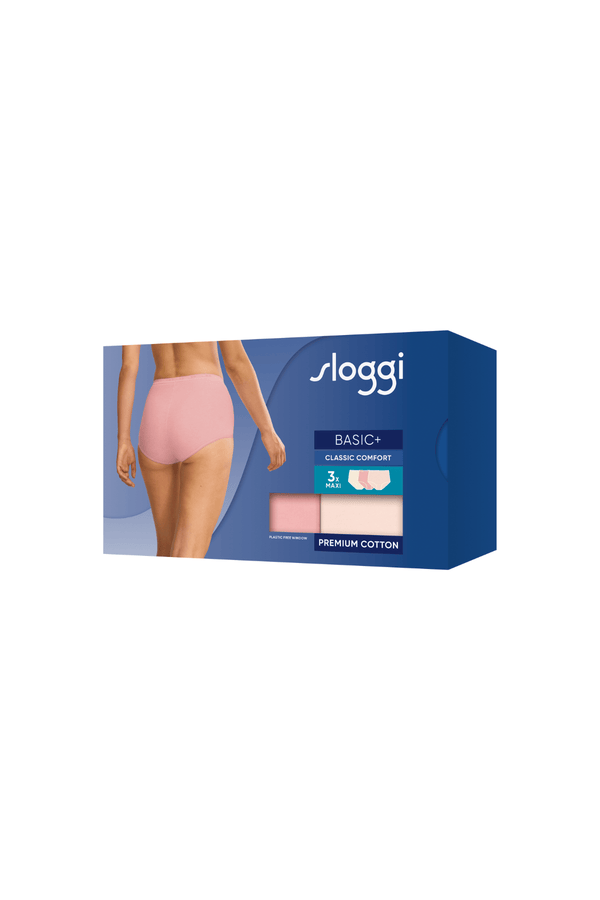 Carraig Donn 3 Pack Pink Basic+ Maxi Briefs