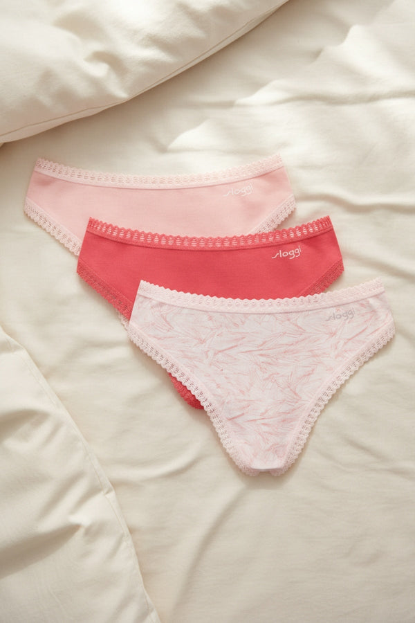 Carraig Donn 3 Pack Pink Go Crush High Leg Briefs