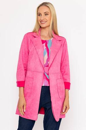 3/4 Suede Jacket in Pink