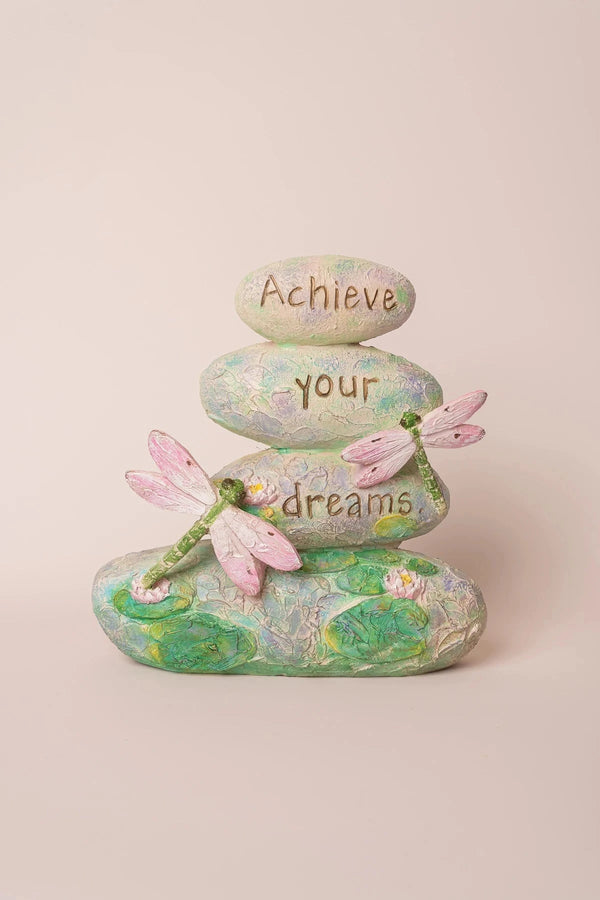 Carraig Donn "Achieve Your Dreams" Decorative Garden Stone Stack