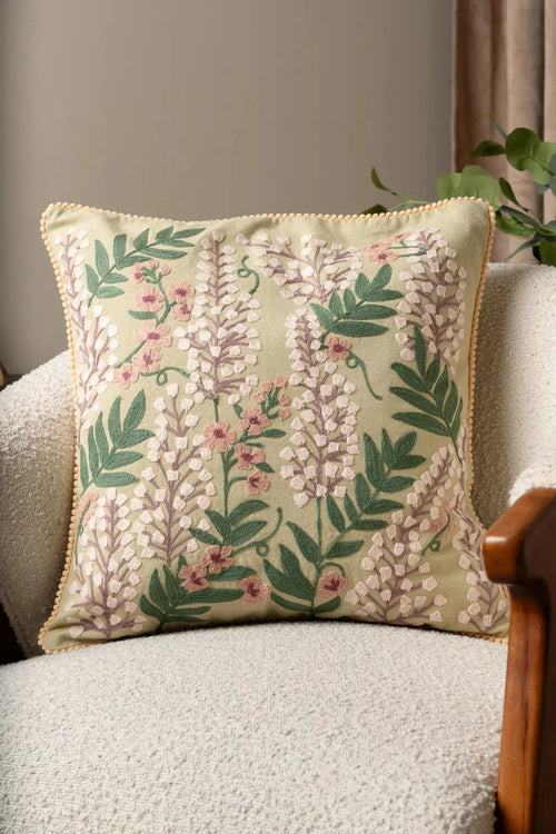 Ada Floral Green 45x45cm Cushion