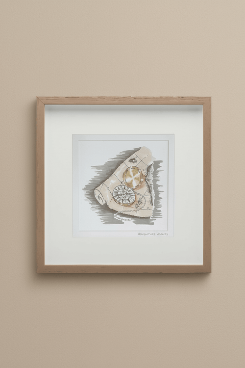 Adventure Awaits Large Framed Art Print