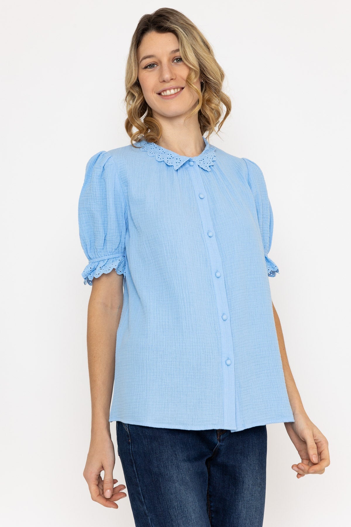 Air Flow Blouse in Blue