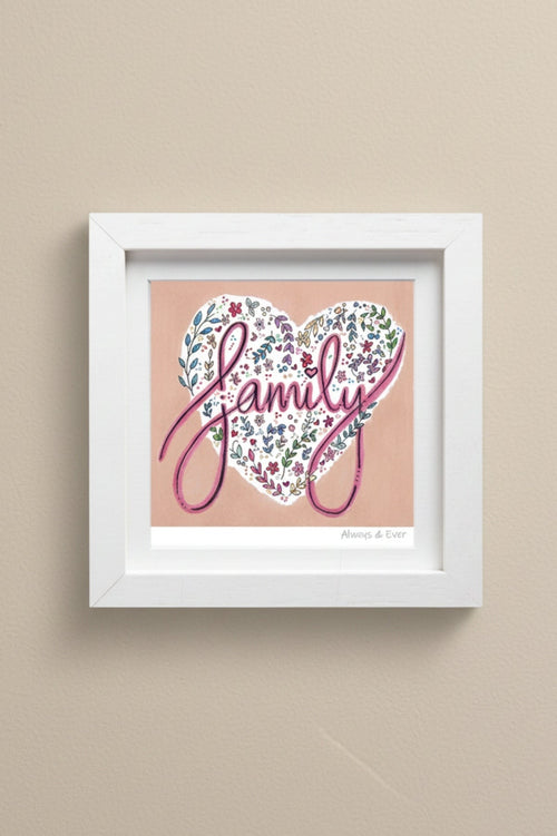 Always & Ever Mini Framed Art Print