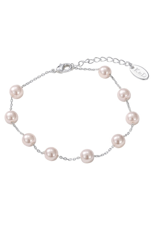 Amora Silver Pearl Bracelet
