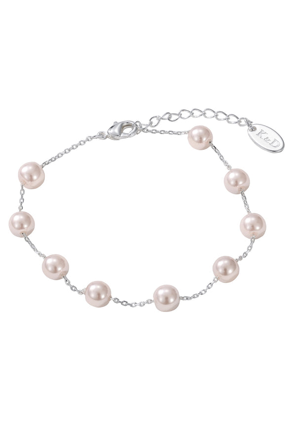 Carraig Donn Amora Silver Pearl Bracelet