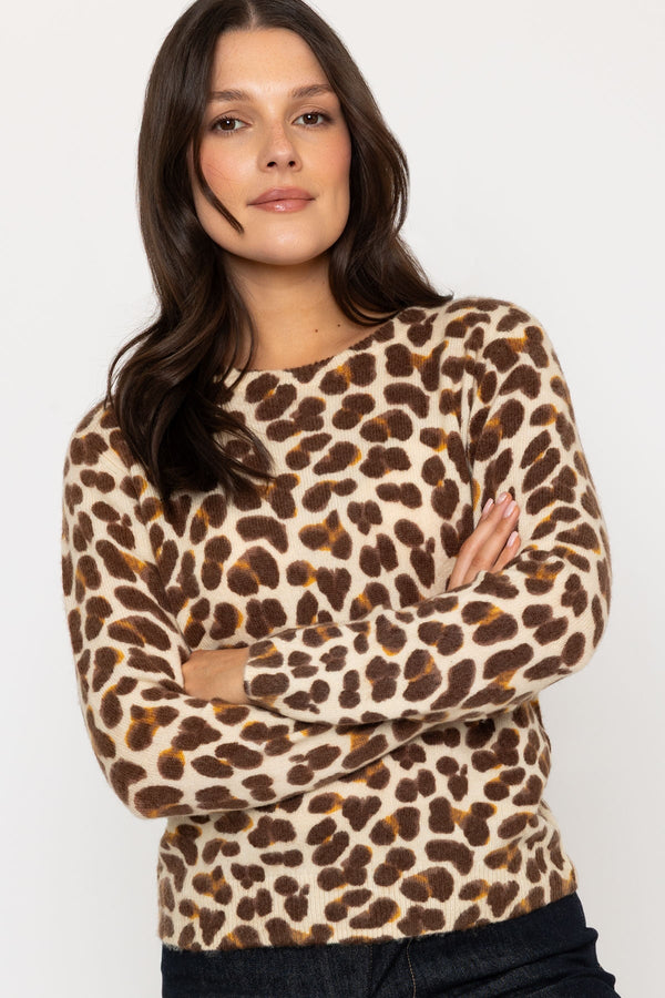 Carraig Donn Animal Print Crew Knit