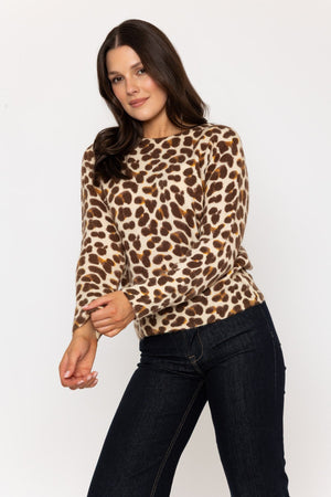 Carraig Donn Animal Print Crew Knit